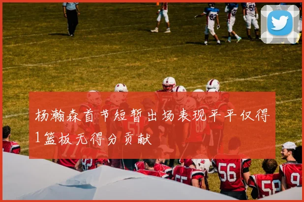 杨瀚森首节短暂出场表现平平仅得1篮板无得分贡献