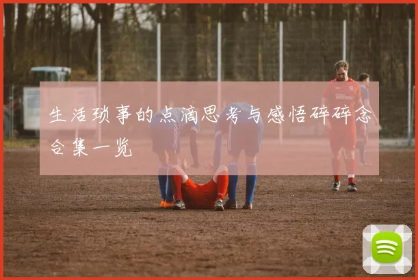生活琐事的点滴思考与感悟碎碎念合集一览